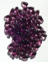 50 5x10mm Transparent Amethyst Drop Beads